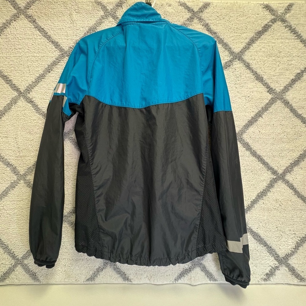 Nike Women’s Small Blue Black Full Zip Lightweight Running Jacket - Picture 2 of 10